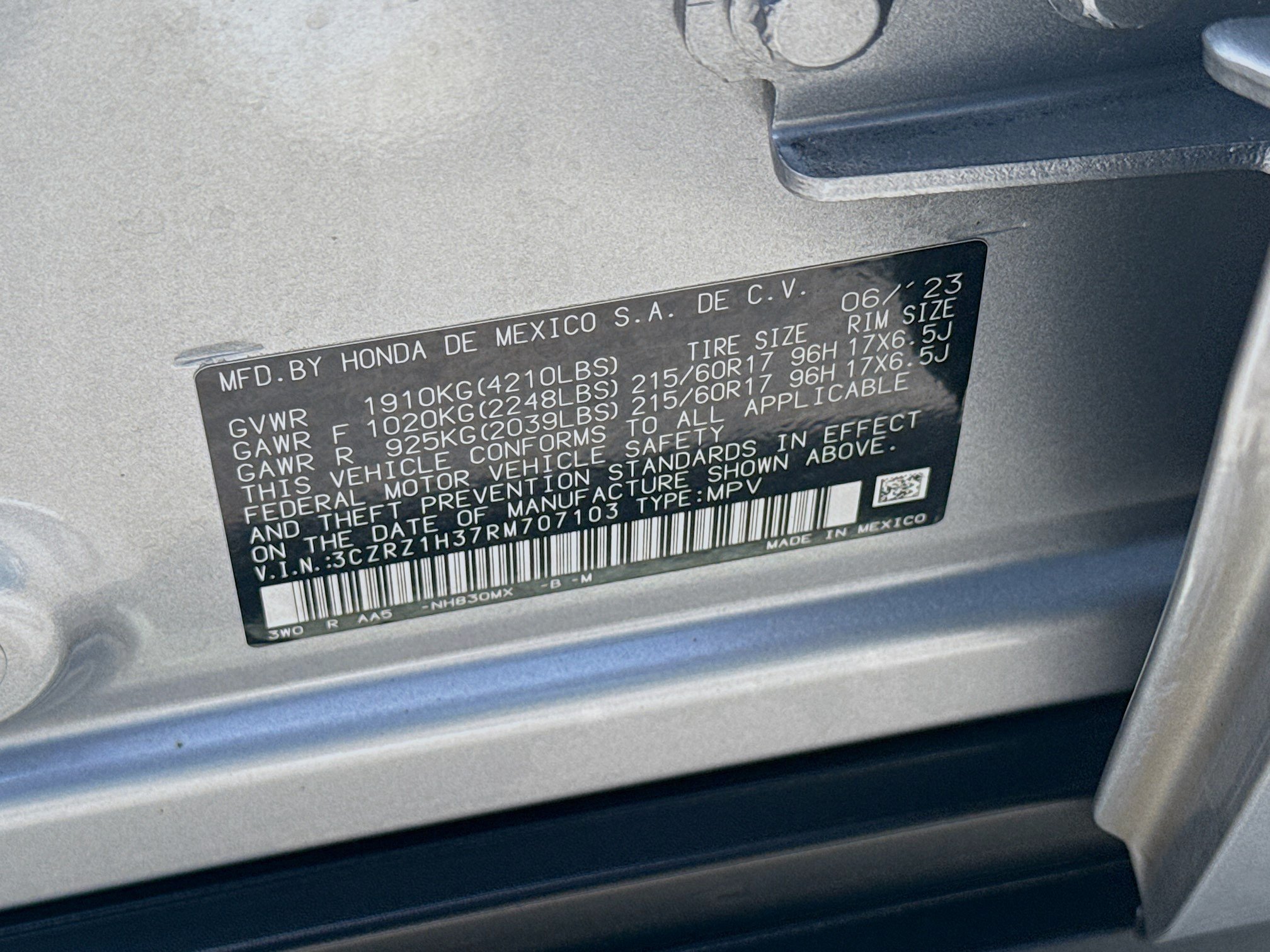 Used 2024 Honda HR-V LX image 34