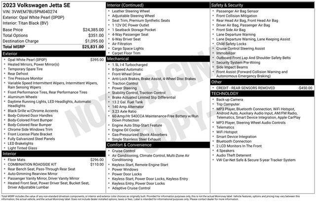 Used 2023 Volkswagen Jetta SE FWD image 34
