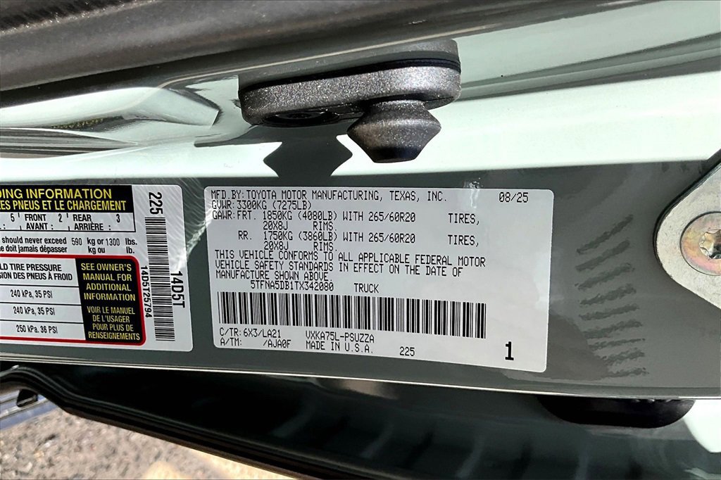 New 2026 Toyota Tundra Platinum image 13