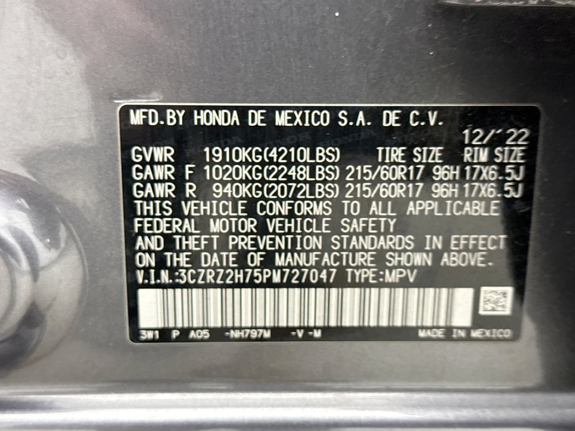 Used 2023 Honda HR-V EX-L image 24