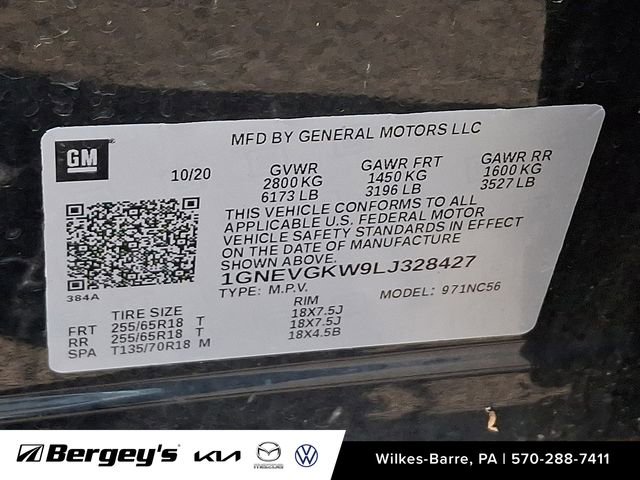 Used 2020 Chevrolet Traverse LT w/ LPO, Floor Liner Package image 28