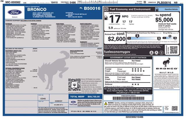 Used 2023 Ford Bronco Badlands w/ Sasquatch Package image 34