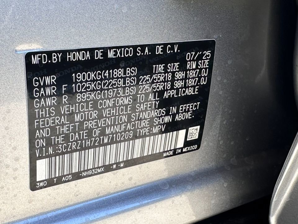 New 2026 Honda HR-V EX-L image 35