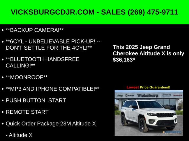 New 2025 Jeep Grand Cherokee Altitude image 5