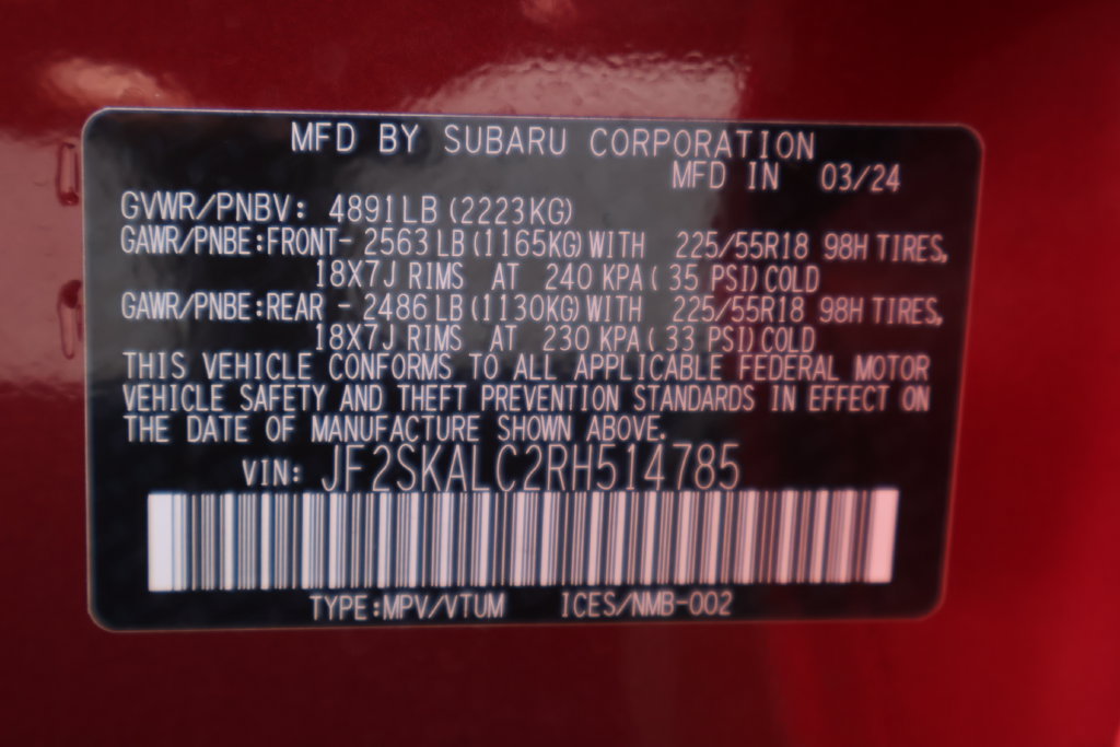 Certified 2024 Subaru Forester Limited AWD/4WD image 12