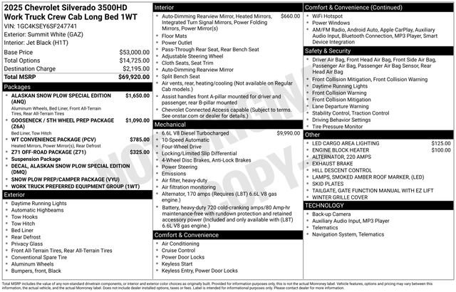 Used 2025 Chevrolet Silverado 3500 W/T image 33