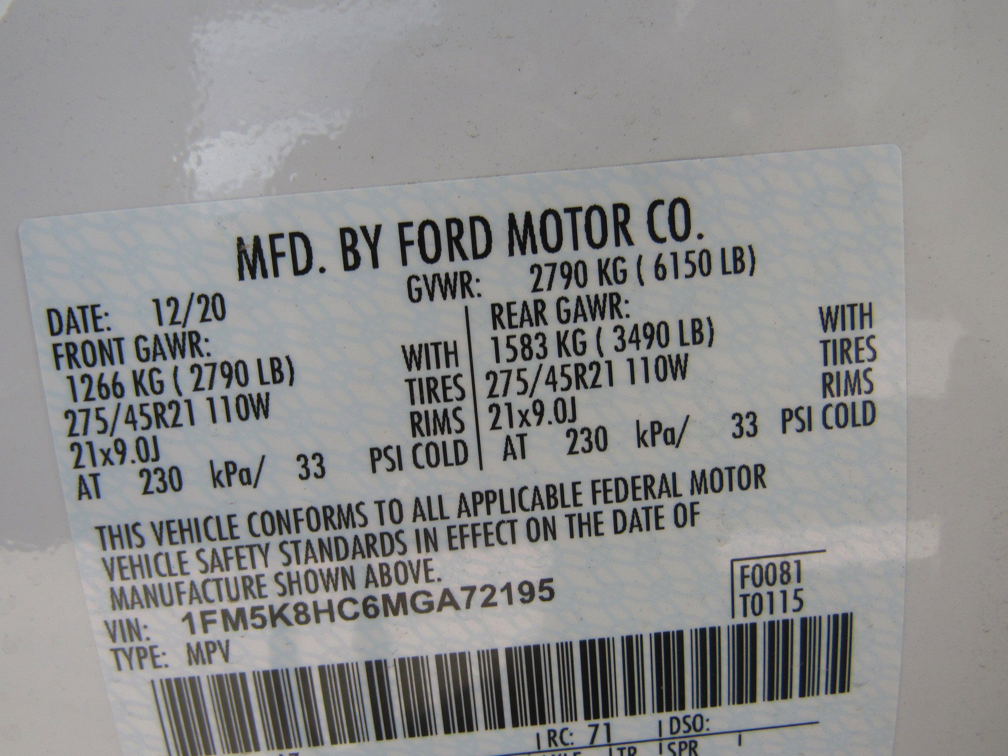 Used 2021 Ford Explorer Platinum w/ Equipment Group 601A image 6