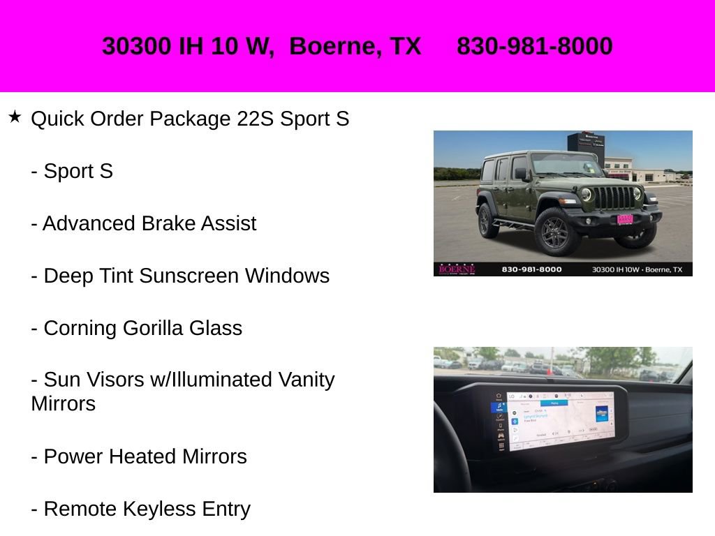 Used 2024 Jeep Wrangler Unlimited Sport AWD/4WD image 10