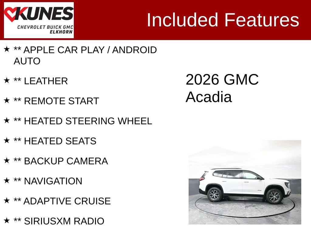 Used 2026 GMC Acadia AT4 image 2