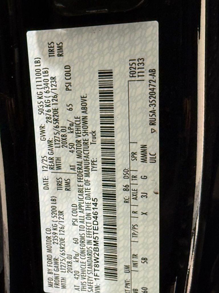 New 2026 Ford F250 Lariat w/ Black Appearance Package image 43