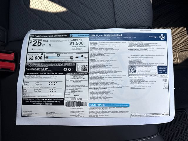 New 2026 Volkswagen Tiguan SE R-Line AWD/4WD image 31