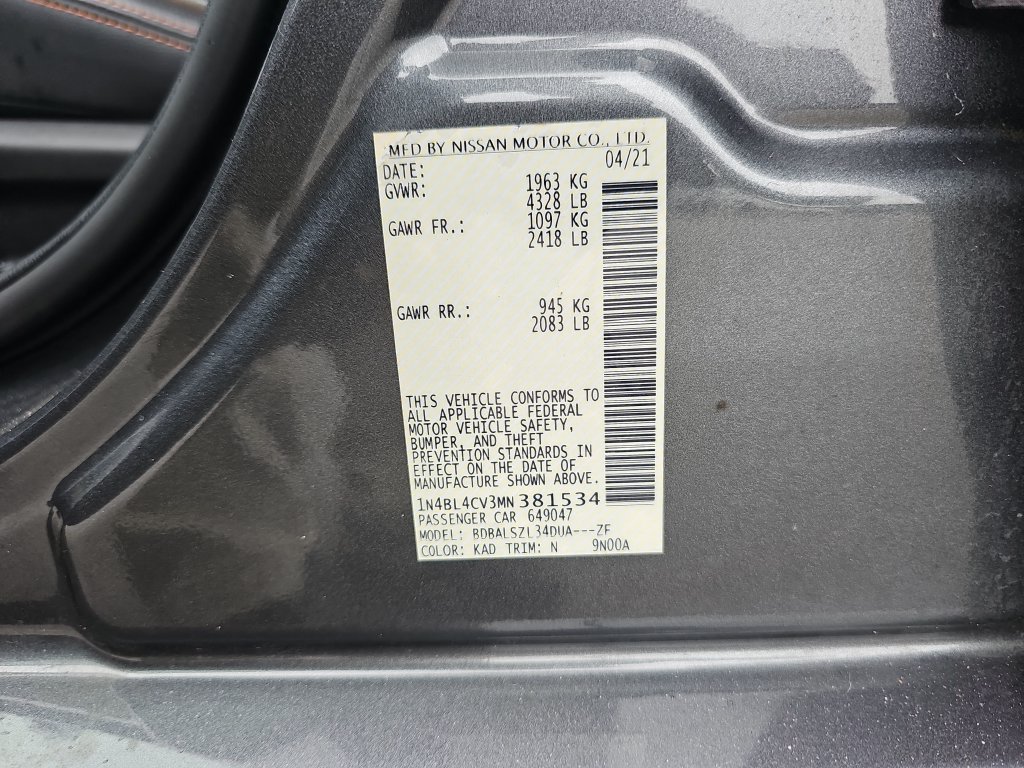 Used 2021 Nissan Altima 2.5 SR FWD image 32