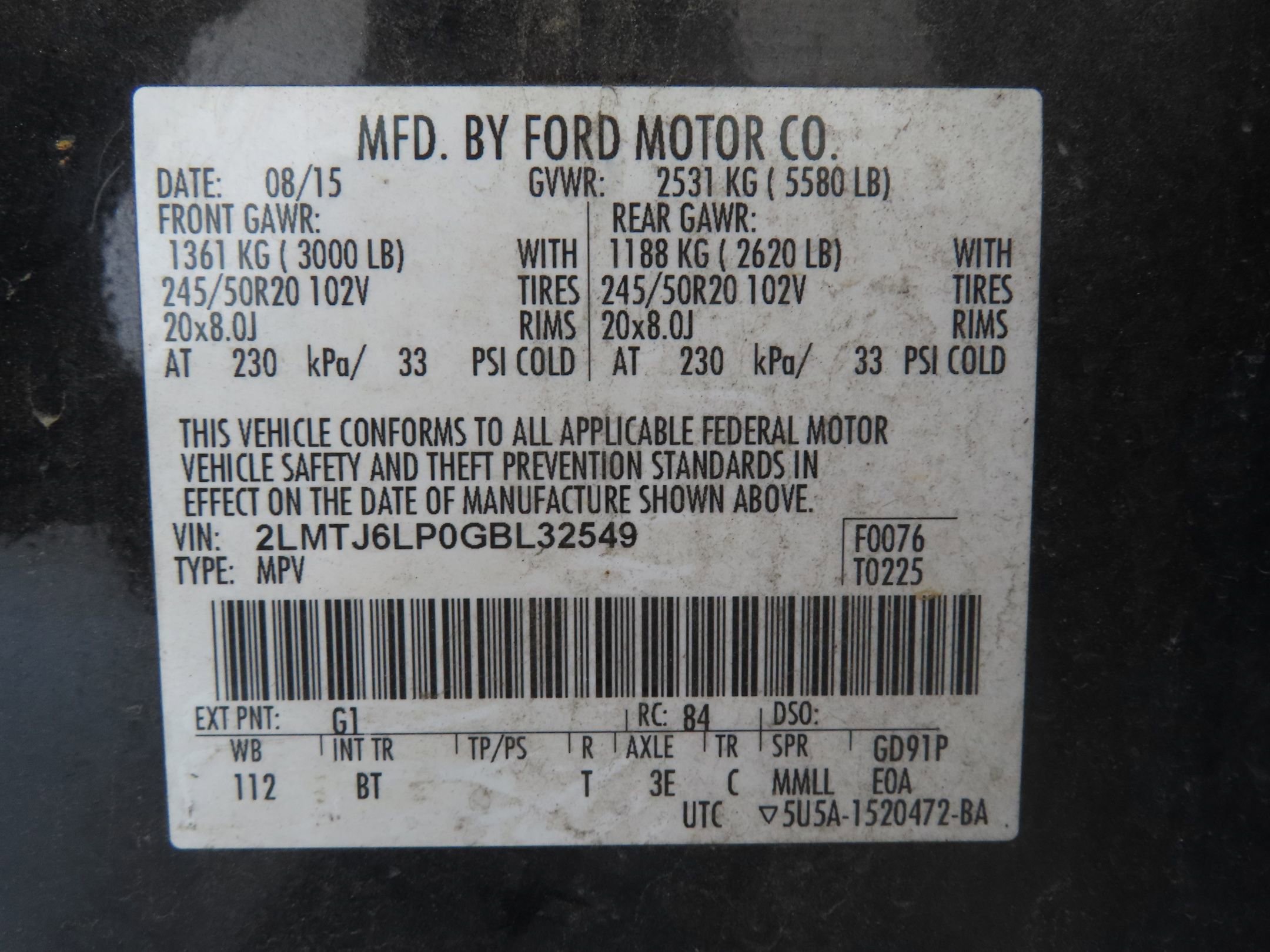 Used 2016 Lincoln MKX Reserve w/ Driver Assistance Package FWD image 32