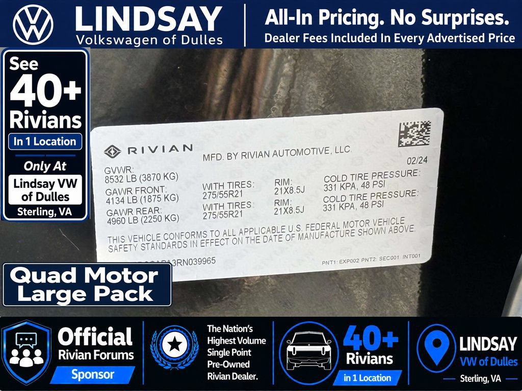 Used 2024 Rivian R1S Adventure AWD/4WD image 31