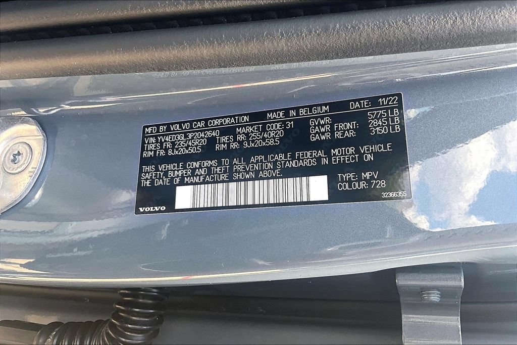 Certified 2023 Volvo C40 P8 Recharge Plus w/ Climate Package AWD/4WD image 45