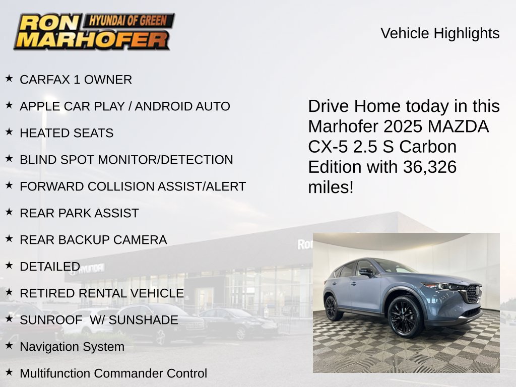 Used 2025 MAZDA CX-5 Carbon Edition AWD/4WD image 14