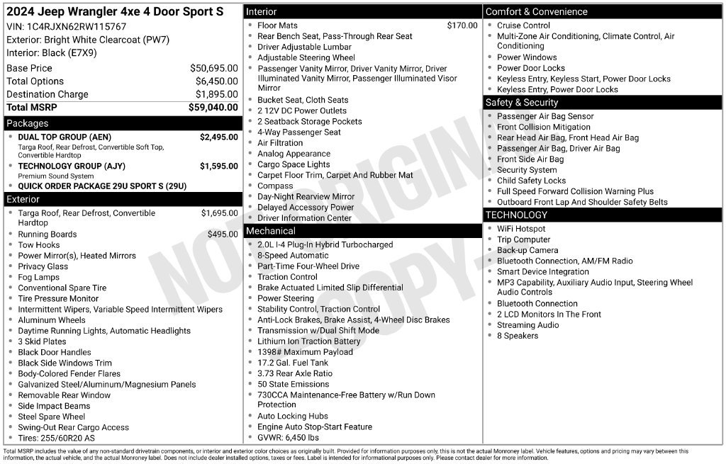 Used 2024 Jeep Wrangler Unlimited w/ Dual Top Group AWD/4WD image 5