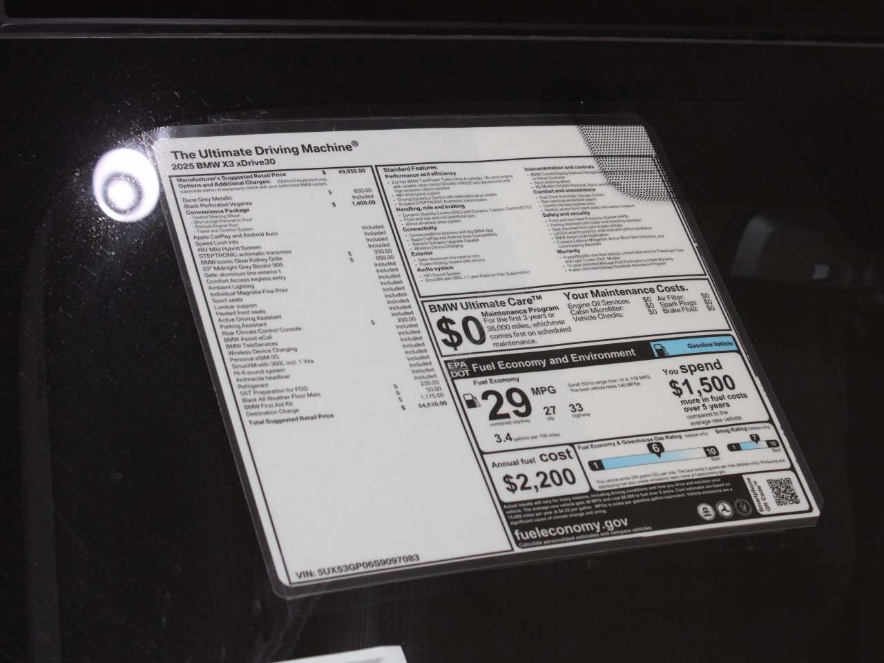Certified 2025 BMW X3 xDrive30i AWD/4WD image 25