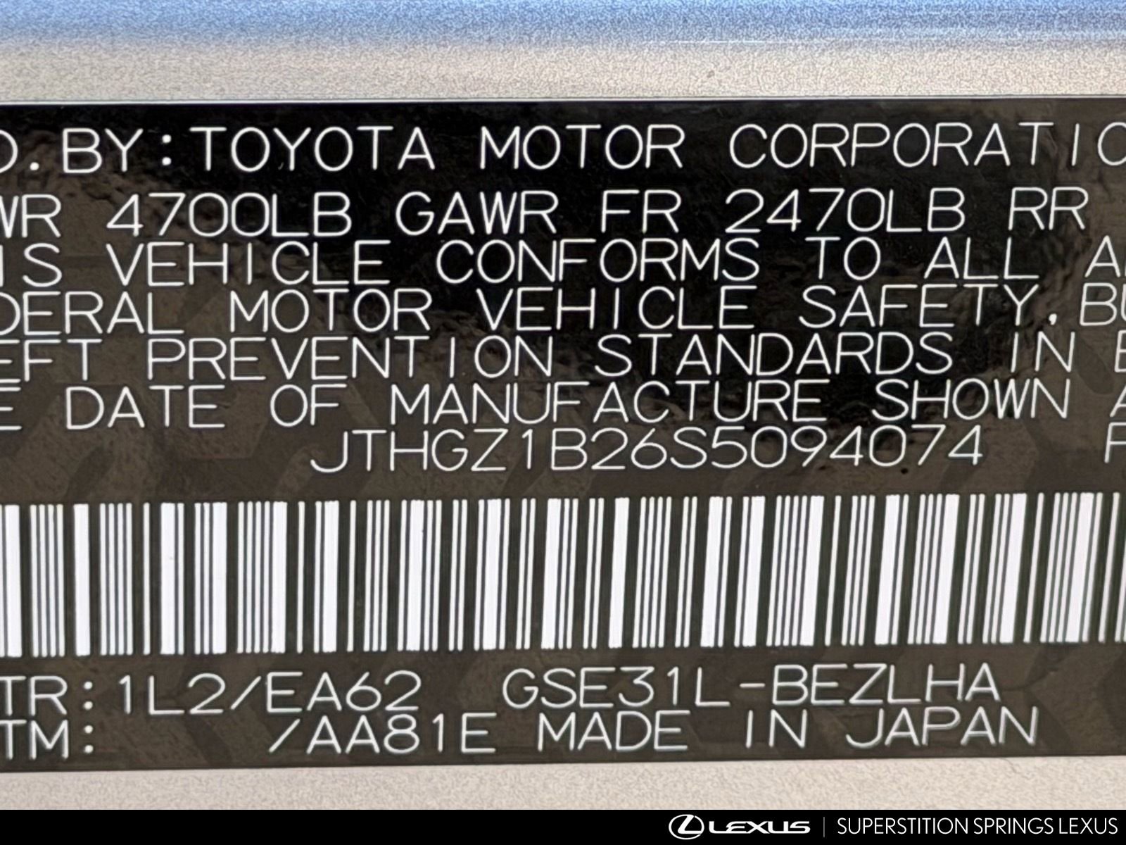Certified 2025 Lexus IS 350 F Sport RWD image 40