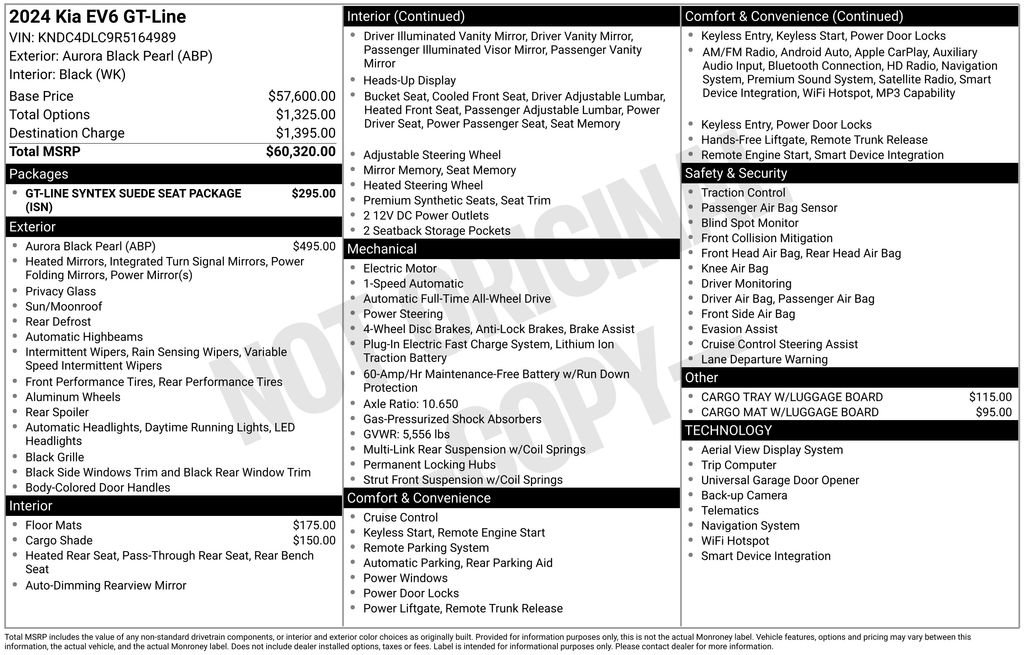 Certified 2024 Kia EV6 GT-Line AWD/4WD image 10