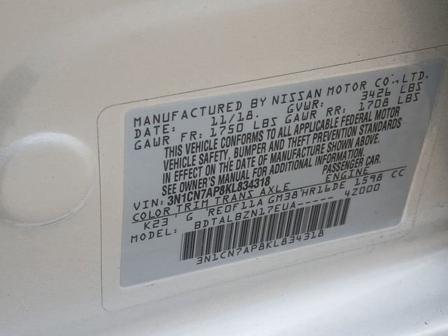 Used 2019 Nissan Versa SV FWD image 18