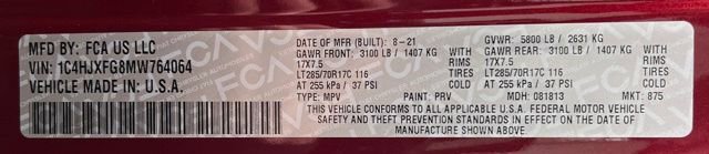 Used 2021 Jeep Wrangler Unlimited Rubicon w/ Cold Weather Group image 55