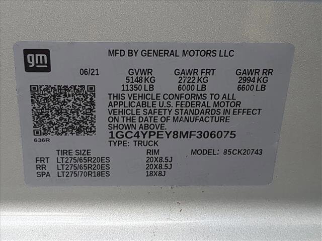 Certified 2021 Chevrolet Silverado 2500 LTZ image 28