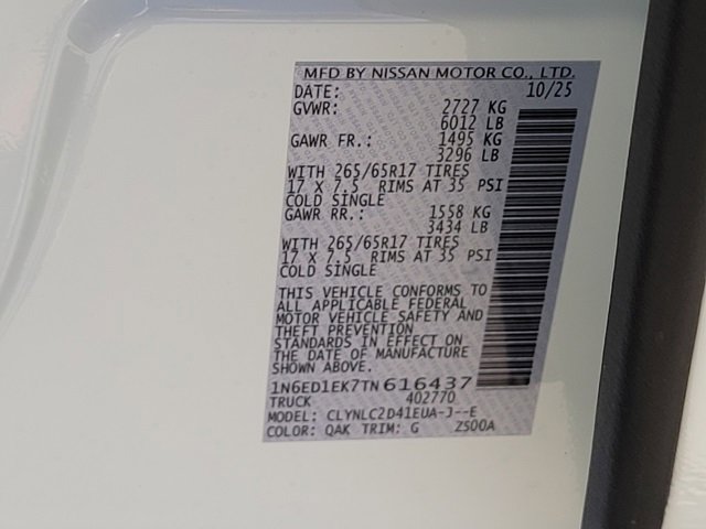 New 2026 Nissan Frontier SV image 12