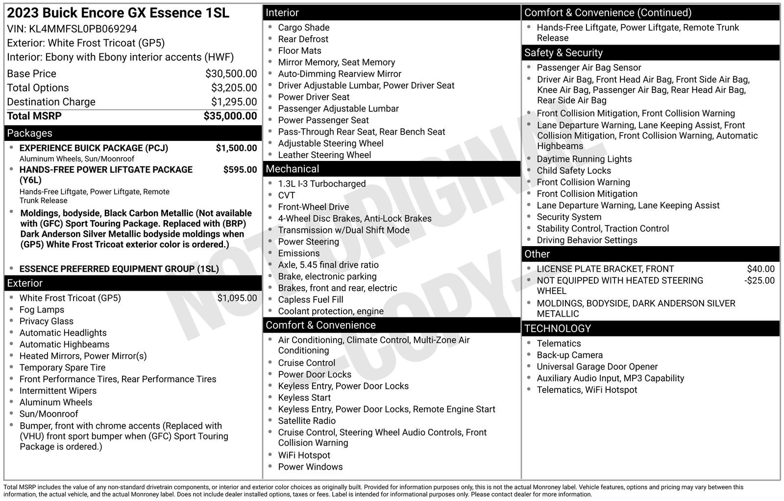 Used 2023 Buick Encore GX Essence w/ Experience Buick Package image 32