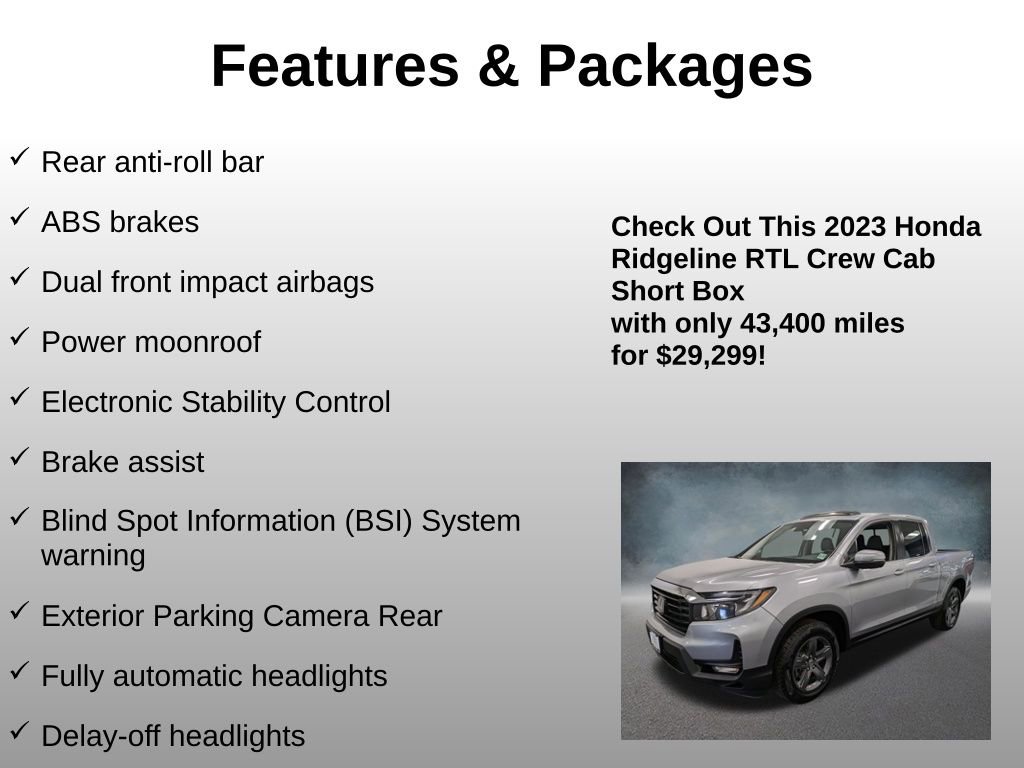 Used 2023 Honda Ridgeline RTL image 20