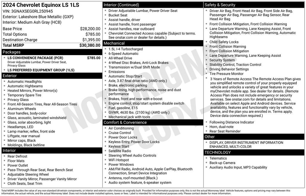 Used 2024 Chevrolet Equinox LS w/ LS Convenience Package AWD/4WD image 35