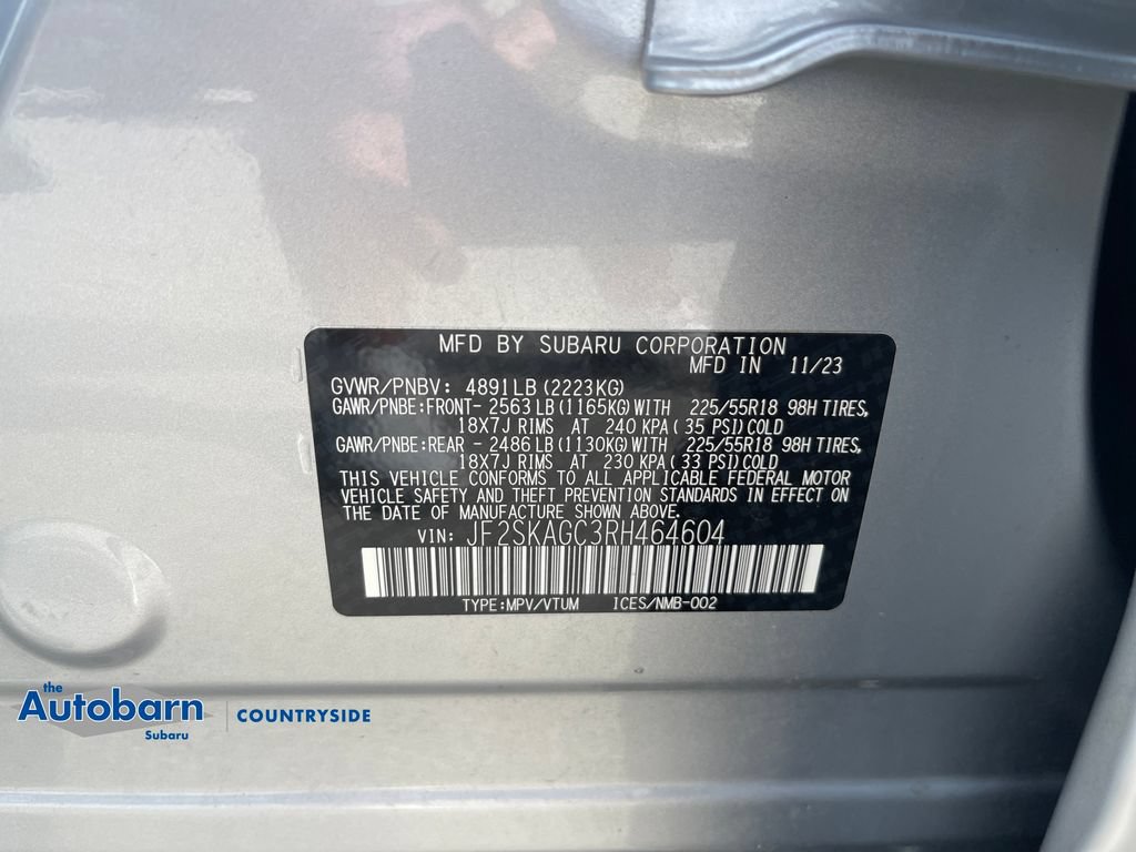 Certified 2024 Subaru Forester Sport AWD/4WD image 30