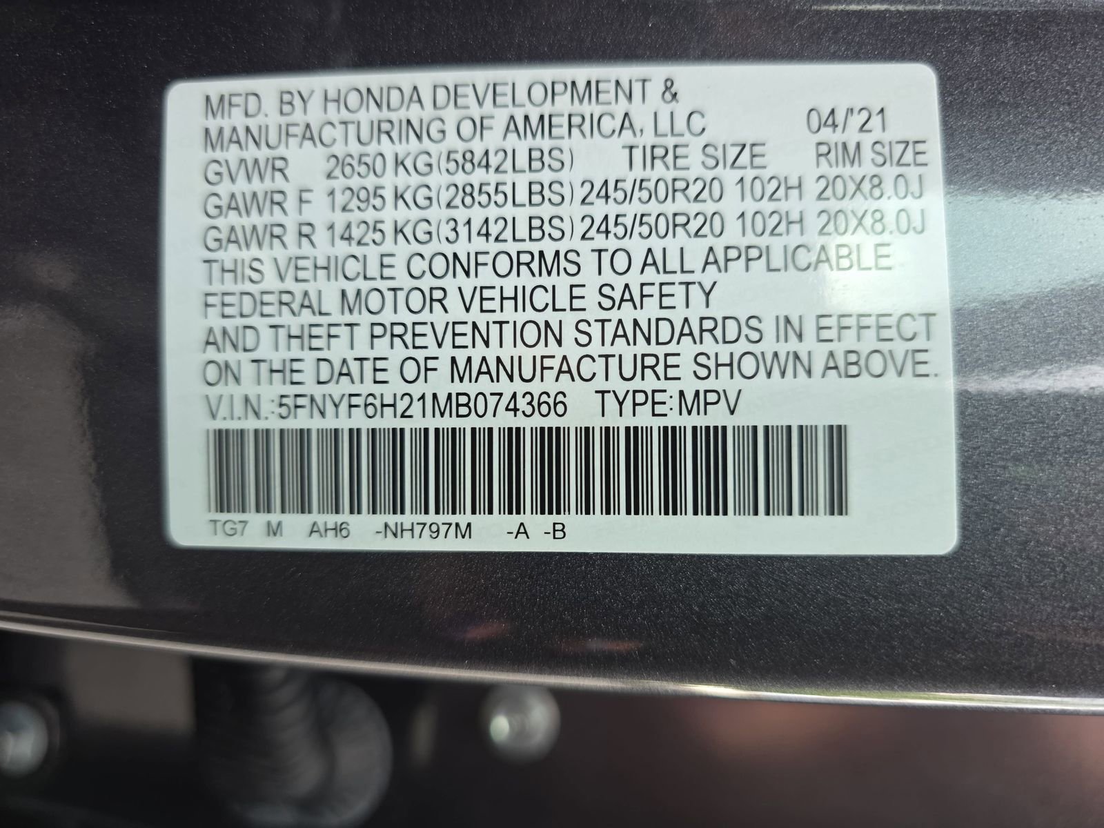 Used 2021 Honda Pilot Special Edition image 36