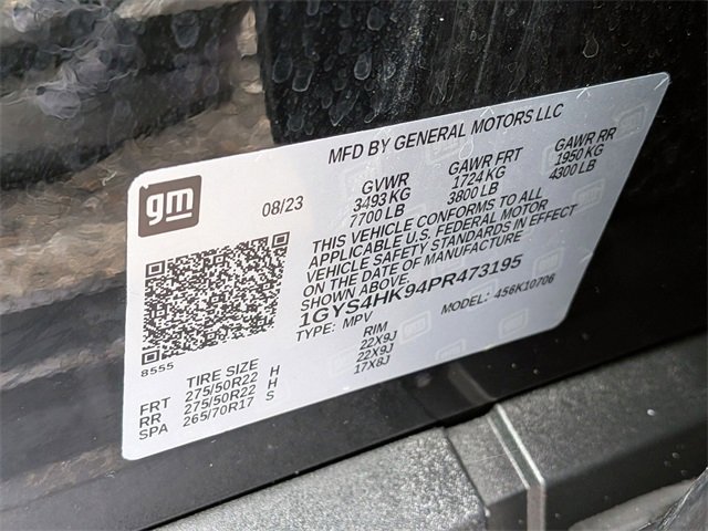 Certified 2023 Cadillac Escalade V w/ LPO, ONYX Package image 30