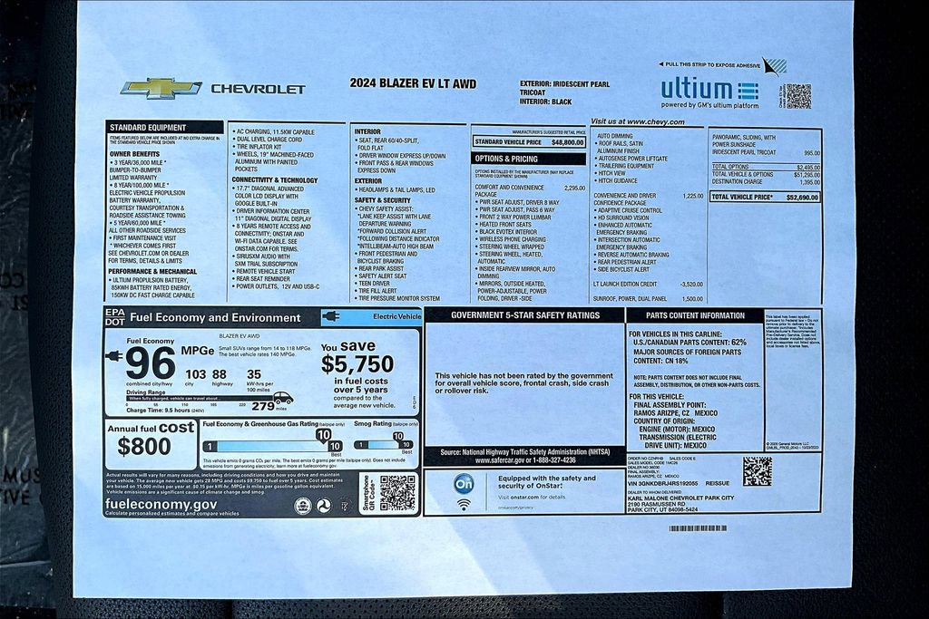New 2024 Chevrolet Blazer EV LT image 14