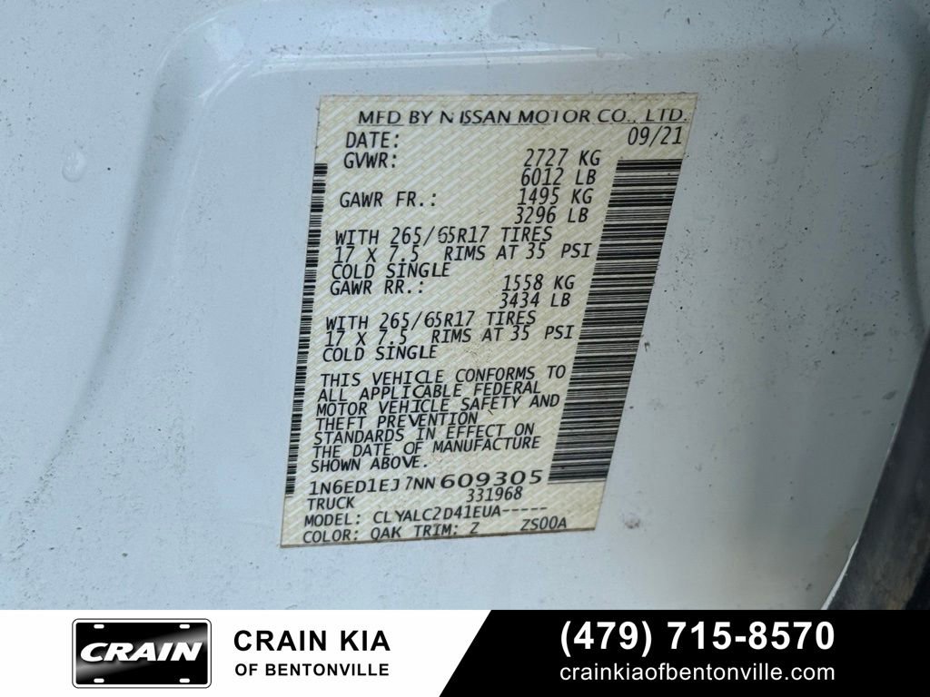 Used 2022 Nissan Frontier SV RWD image 35