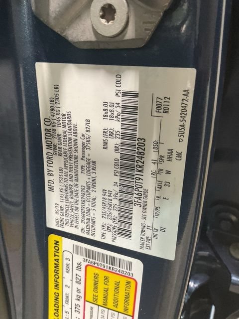 Used 2019 Ford Fusion SE AWD/4WD image 30