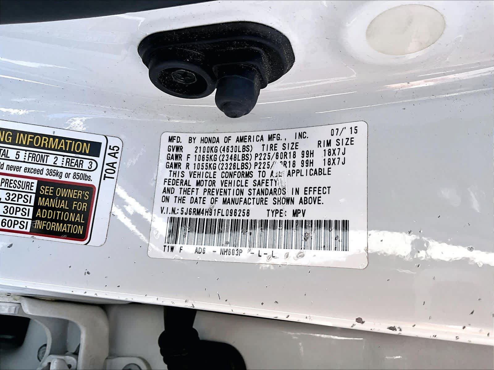 Used 2015 Honda CR-V Touring image 34