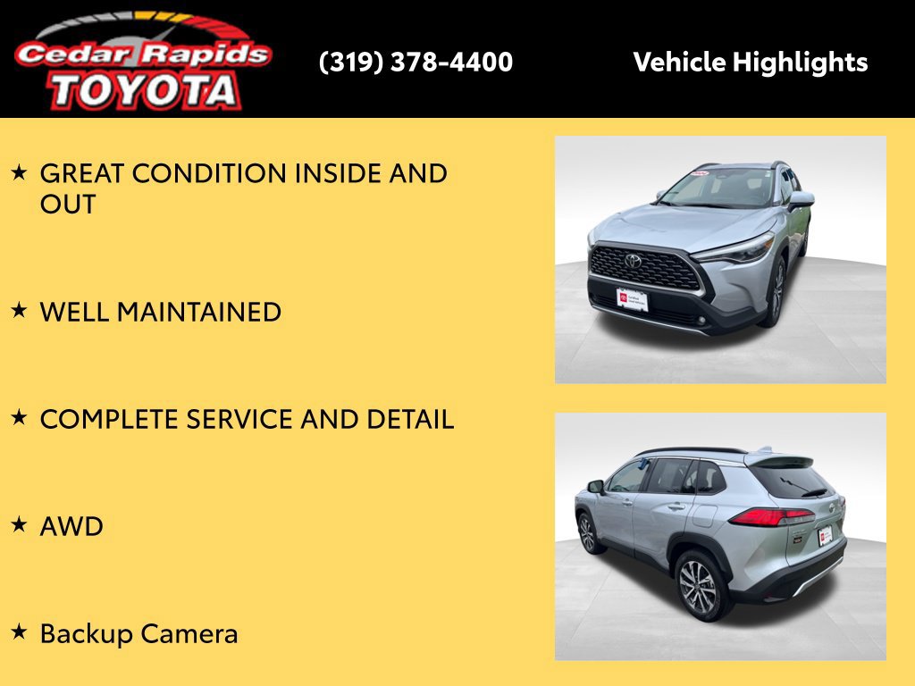 Certified 2024 Toyota Corolla Cross XLE w/ Convenience Package AWD/4WD image 8