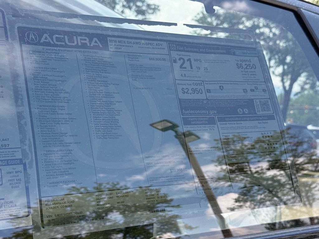 New 2026 Acura MDX A-Spec w/ Advance Package AWD/4WD image 29