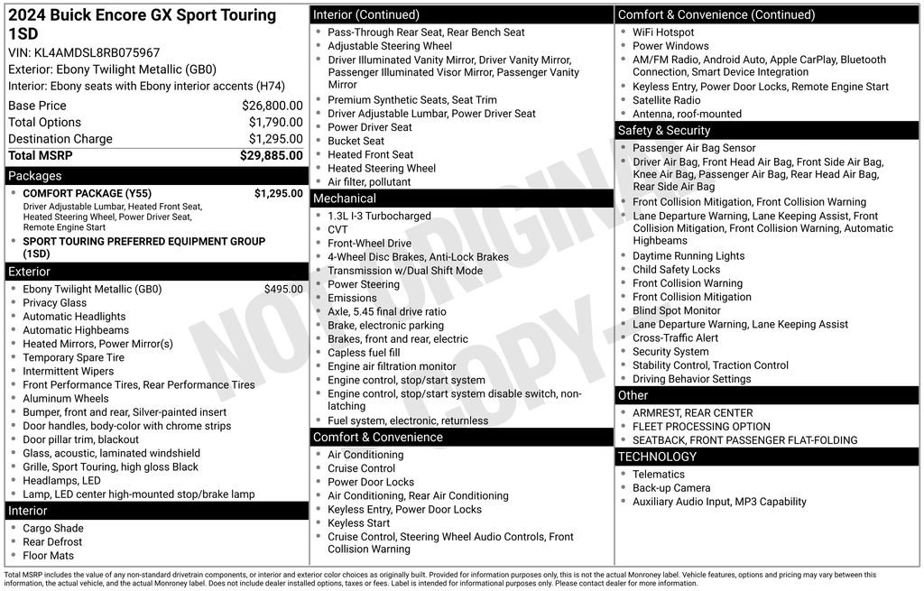 Used 2024 Buick Encore GX Sport Touring w/ Comfort Package image 4