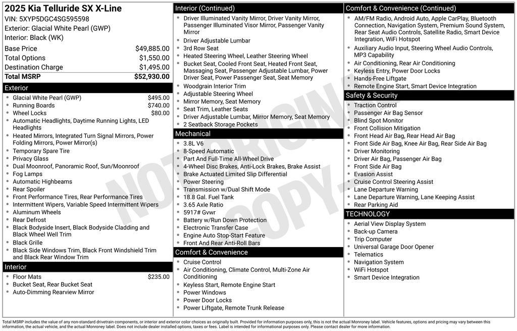 Certified 2025 Kia Telluride SX X-Line AWD/4WD image 27