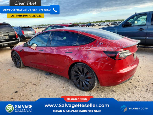 Used 2021 Tesla Model 3 Performance AWD/4WD image 3