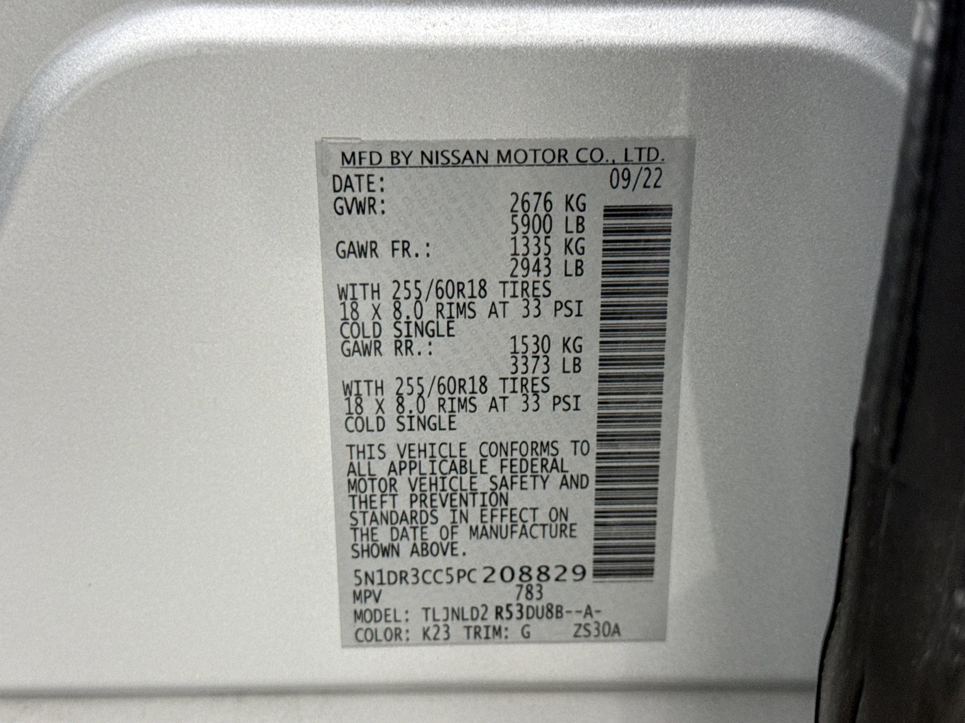 Used 2023 Nissan Pathfinder SL w/ Cargo Package AWD/4WD image 11