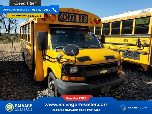 Used 2011 Chevrolet Express 3500 Extended w/ School Bus Package
