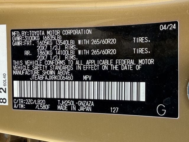 Used 2024 Toyota Land Cruiser AWD/4WD image 35