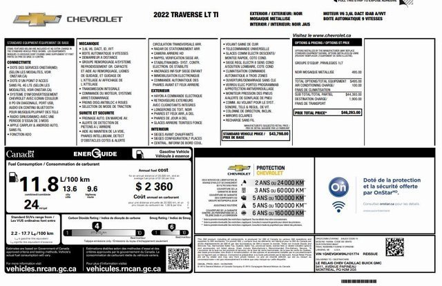 Used 2022 Chevrolet Traverse LT image 22