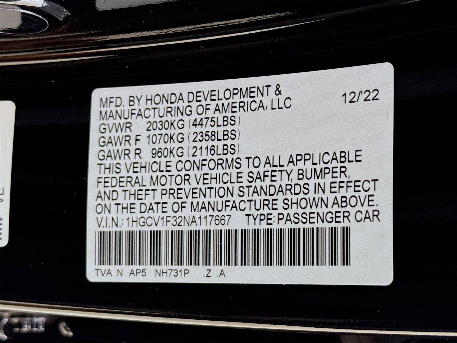 Used 2022 Honda Accord Sport image 29