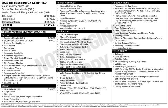 Used 2023 Buick Encore GX Select image 18