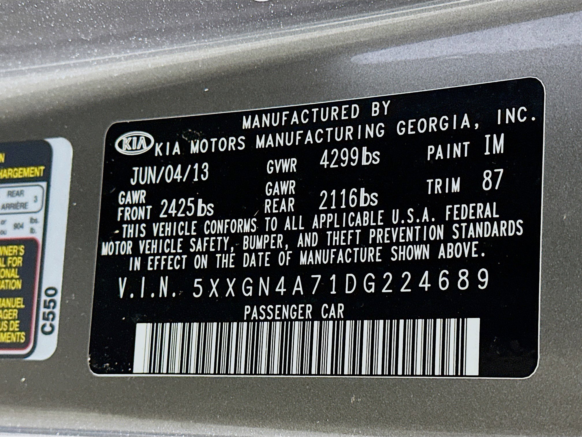 Used 2013 Kia Optima EX w/ Premium Pkg image 12